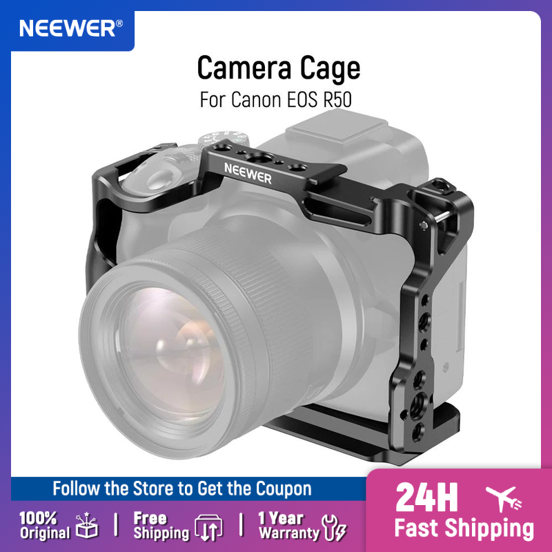 Canon Camera Eos R50 - Gaiola de câmera NEEWER R50 compatível